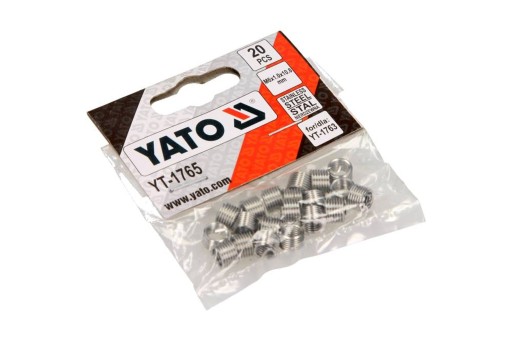 YT-1765 ŠPIRÁLOVÉ VLOŽKY NA OPRAVU ZÁVITOV M6X1 YATO