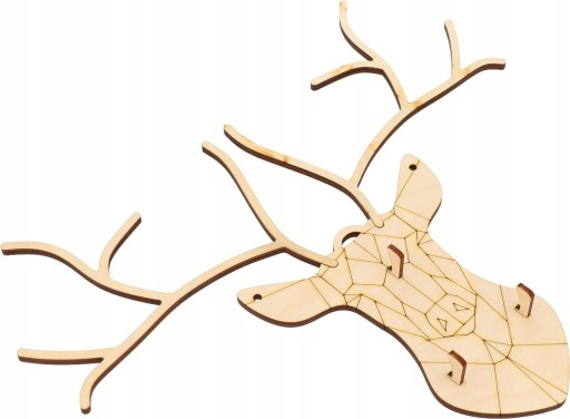 Drevený vešiak na kľúče na stenu DEER