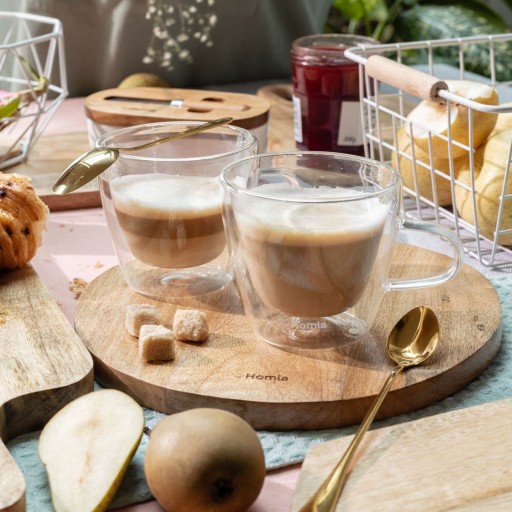 HOMLA zlaté lyžice na latte, 3 kusy, skvelá príležitosť