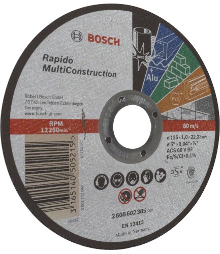 Univerzálny rezací kotúč Bosch 125x1 mm