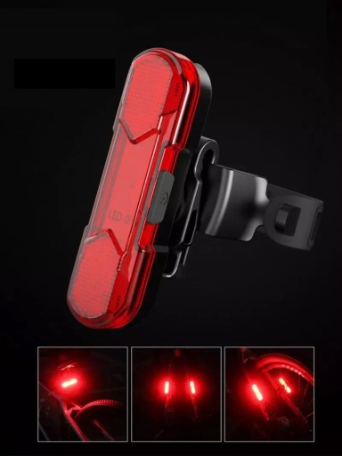 LED ZADNÁ BICYKLE LAMPA USB PRE ZADNÝ BICYKEL