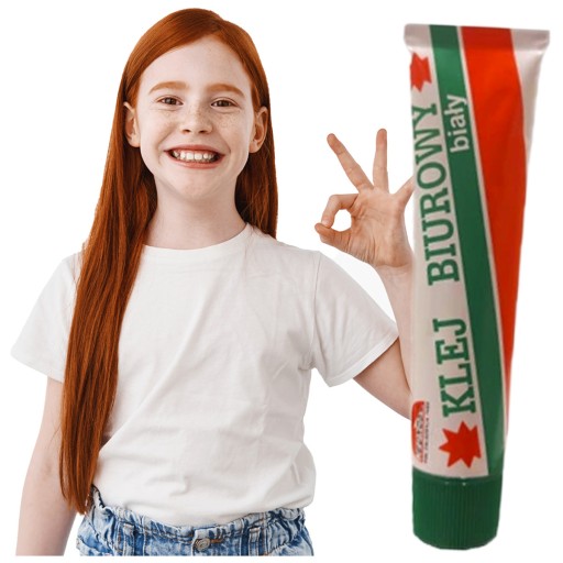 Biela tuba na kancelárske lepidlo