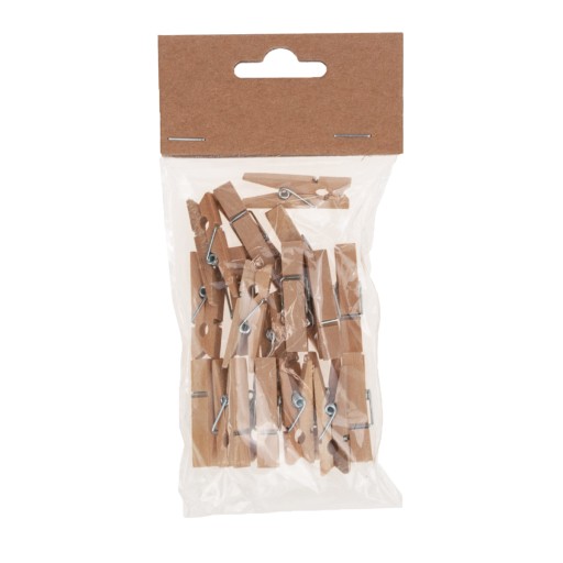 Drevené sponky, mini sponky, dekorácia, 50 ks