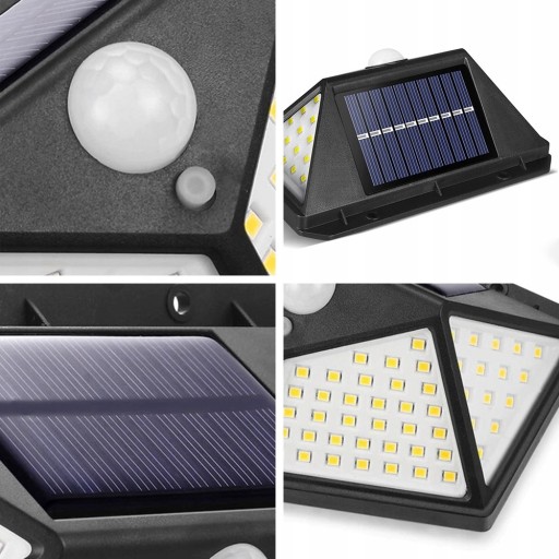 SOLÁRNA LAMPA SO SNÍMAČOM POHYBU SÚMRAK 100 LED
