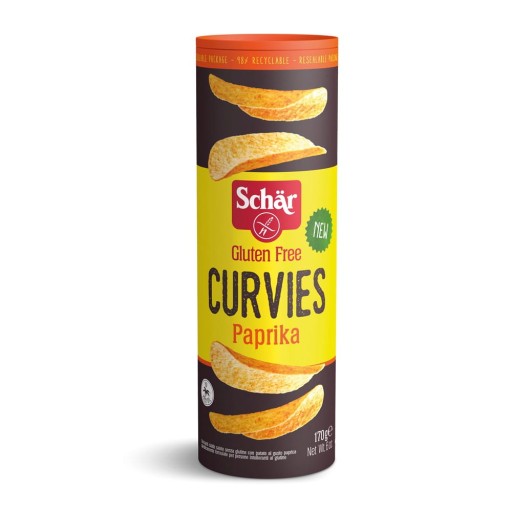 Curvies Paprikové lupienky bezlepkové 170g Schar