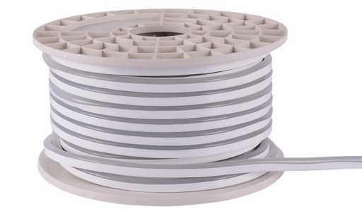 NEON flex LED pás IP68 230V 8x16 8W červený 1m