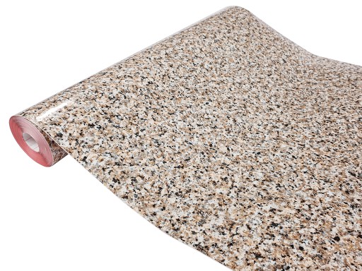 Béžová Žulová dyha, PVC fólia, na nábytok, dosku, 45 cm