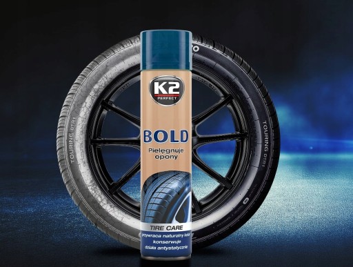 K2 BOLD BLACK SHINE STAROSTLIVOSŤ O PNEUMATIKY MOKRÉ 600ml