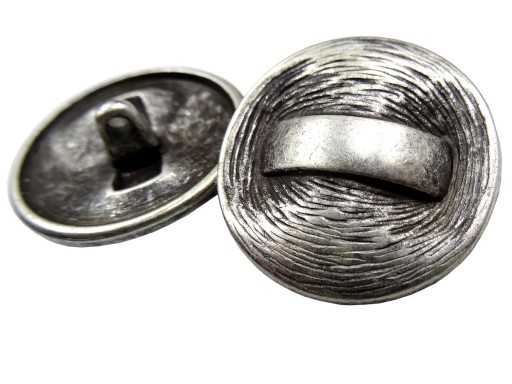 25mm kovové gombíky 1ks STRIEBORNÁ farba vintage K336A 2108