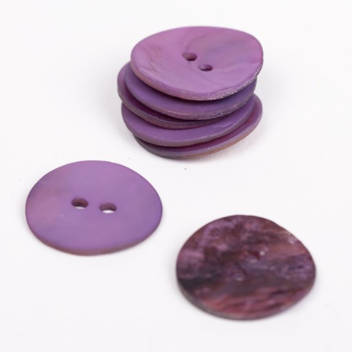 Gombík kvapky okrúhly fialový plášť / 20 mm / 609