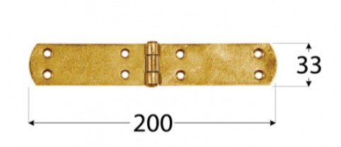 PÁNT FRANCÚZSKY 200X33X2,5 MM | POZINKOVANÝ