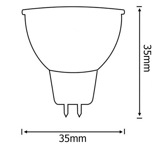 LED žiarovka MR11 GU5.3 2,5W 20W 3000K 230V LUMILED