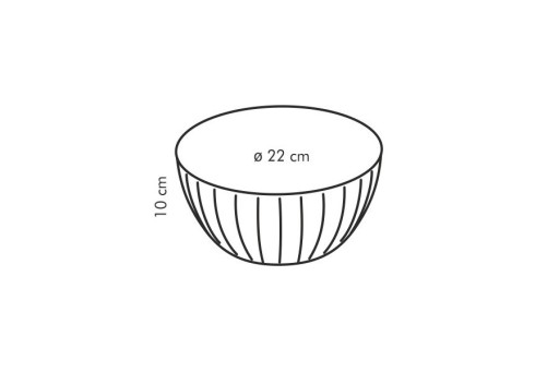 DELICIA TESCOMA MISKA PLASTOVÁ 22cm 2,5l ŽLT