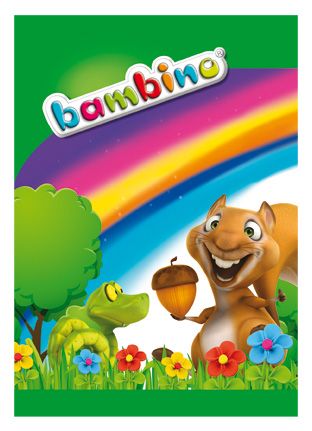 Zápisník A5, 16 strán, mriežka Bambino