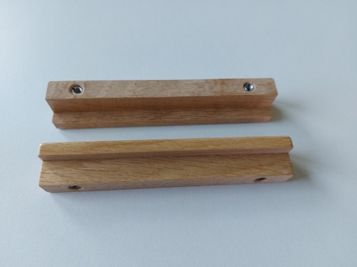 Drevená nábytková úchytka, dub ELKA, dĺžka 128mm, veľ. 96mm POLSKÝ VÝROBOK