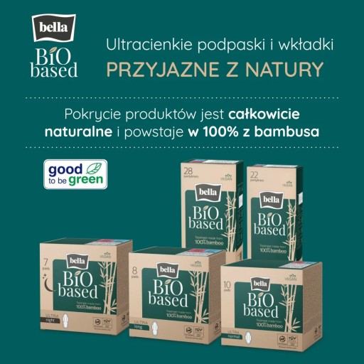 Ekologické hygienické vložky Bella Ultra Night 7 na báze BiO