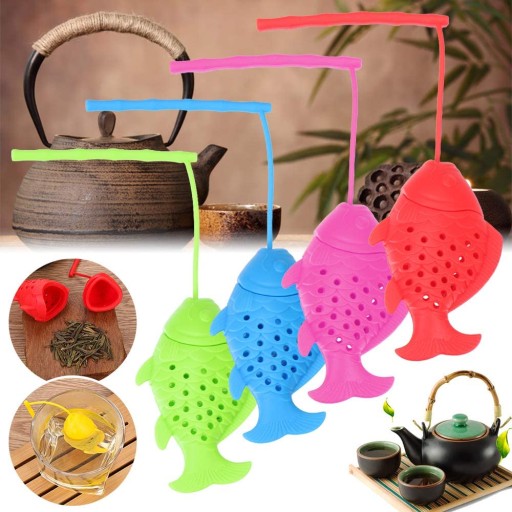 SILIKÓNOVÁ INFÚZKA, RYBY NA ČAJ, BYLINKY, SITKO