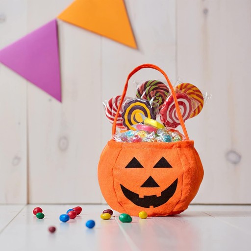 Sladká taška na Halloween tekvica