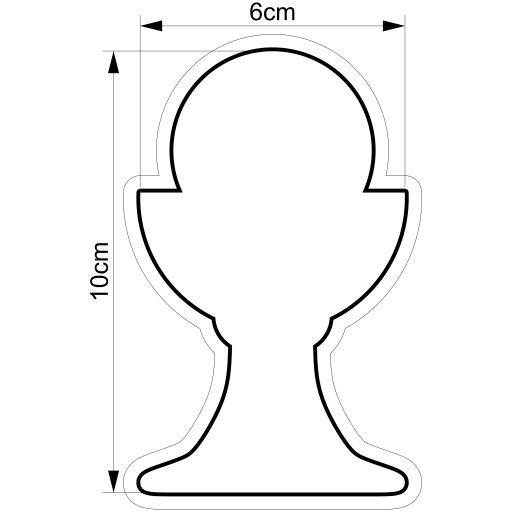 Formička Vykrajovačka na perníčky COMMUNION Kalich s hostiteľom 10cm