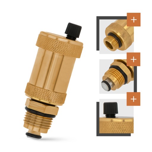 Automatický vertikálny 1/2'' odvzdušňovací ventil chladiča