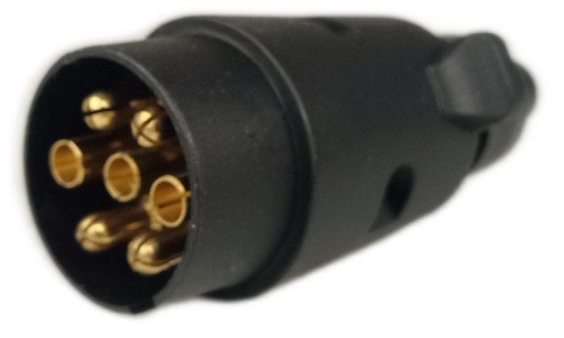 ZÁSTRČKA NA PRÍves na odťahové vozidlo 12V, plast, 7 PIN