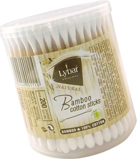 Bambusové vatové tyčinky 200 kusov LYBAR Original