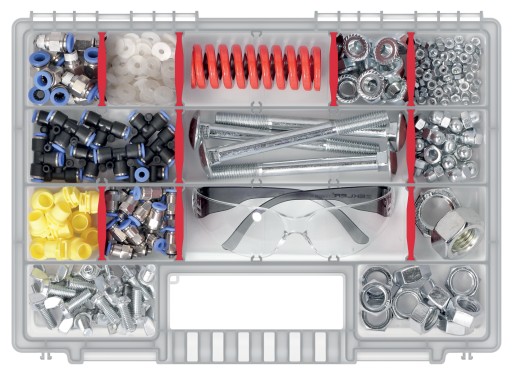 Uzavretý organizér kufrík TOOL 344x249x50mm