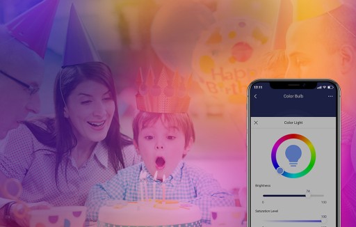 BROADLINK SMART SMART WIFI LED RGB ŽIAROVKA LB4E27 A60 9W VÝKONNÁ