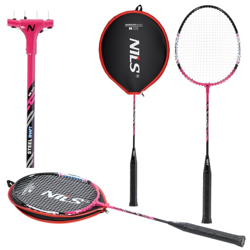 Raketa pre rekreačnú BADMINTON GAME COVER Raketa s obalom