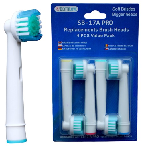 4x hrot Oral-B Precision Clean PRO s väčšou hlavou