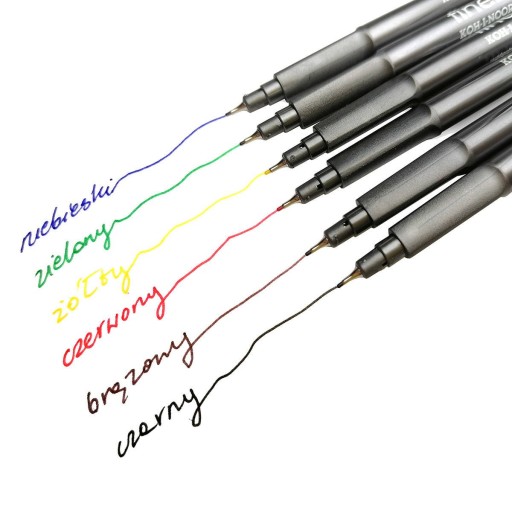 Jemné linky 6 farieb 0,3 mm jemná linka Koh-I-Noor