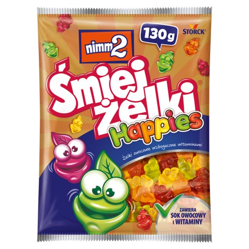 Nimm2 Śmiejżelki Happies Ovocné želé obohatené o vitamíny 130 g