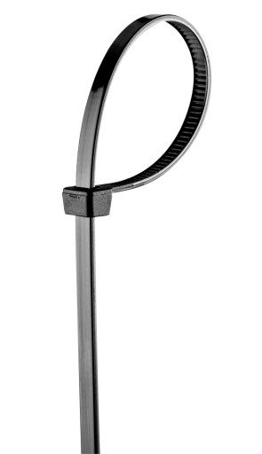 Sťahovacie pásky 2,5 x 100 mm, 100 ks, čierne