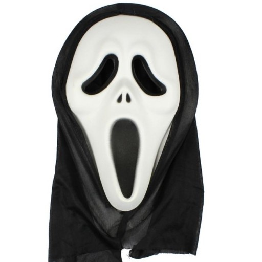 Scream Scary Movie maska s kapucňou maskujúca halloweenske rekvizity