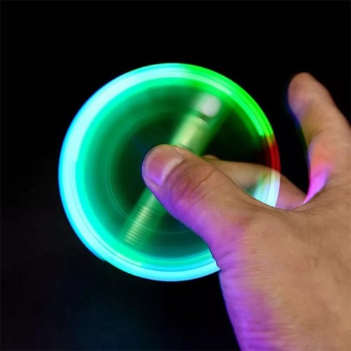 Fidget spinner Pop it svietiace trikové LED herné pero