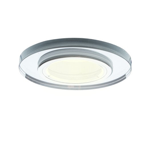 Zápustné svietidlo MR16 ROUND pevné GLASS CHROME transparent (OH26) MILAG