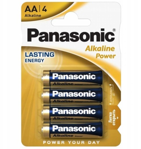 Alkalická batéria AA R6 Panasonic, sada. 4 ks alkalické