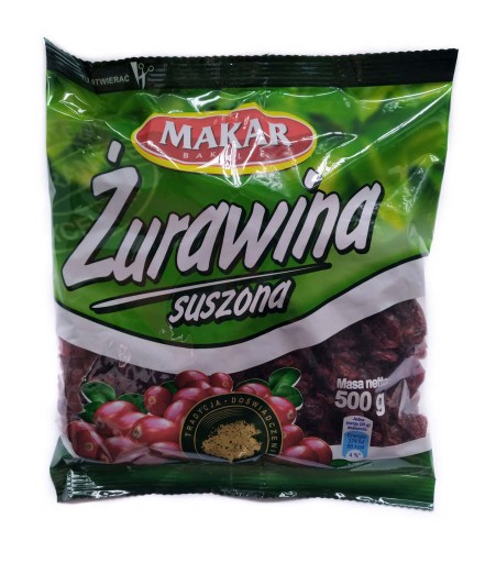 Sušené rezané brusnice Makar 500 g
