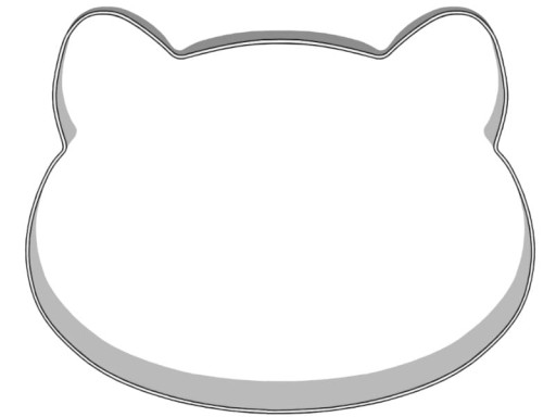 Formička na hlavu mačky 7,8 cm - vykrajovačka