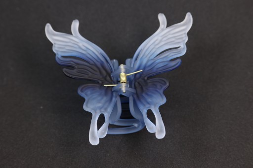 Ozdoby do vlasov veľká spona BUTTERFLY spona krabia čeľusť Modrá