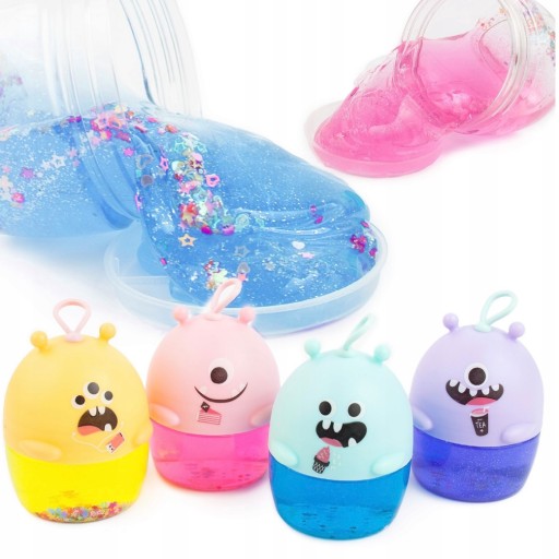 SENSORY SLIME PLASTIC PRE DETI ELASTICKÁ HORIČKA NA NAPÁJANIE