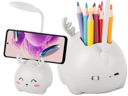 Detské nočné svetlo LED usb organizér stojan telefón pre učenie čítania