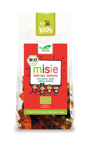 Bio gumoví medvedíci bez želatíny 100g
