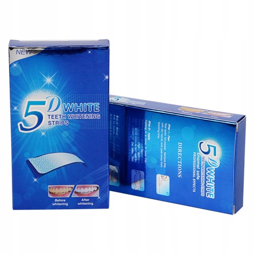 5D WHITE DENTAL pásiky na bielenie zubov | 14 pruhov