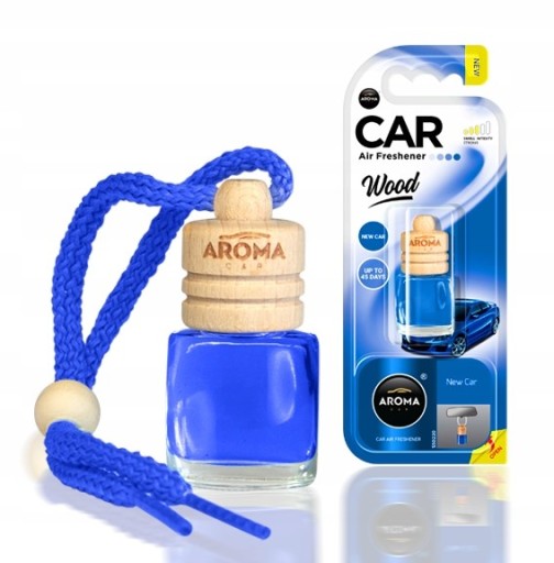 AROMA CAR WOOD NEW CAR Prívesok, osviežovač vône