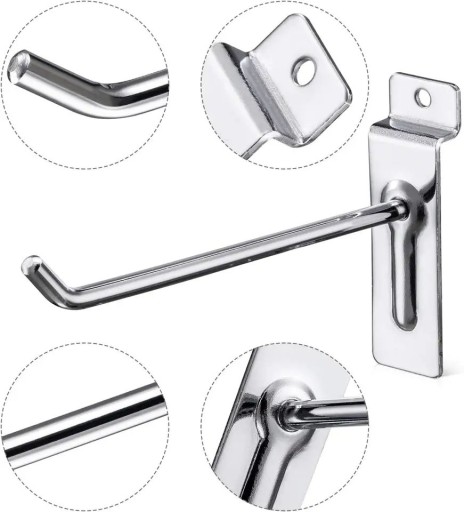 JEDNOHÁKOVÝ PRIESTOR PREDAJŇA SLATWALL CHROME 10cm