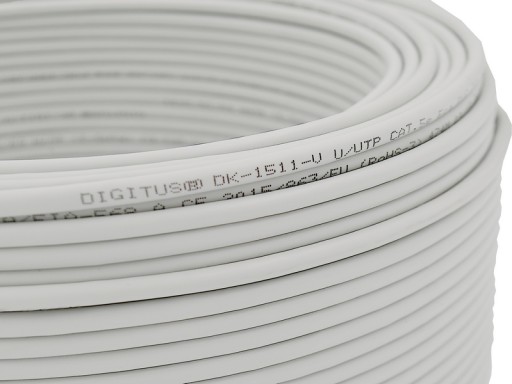 Kábel Twisted pair UTP cat.5E wire DIGITUS 100% MEĎ