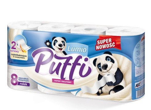 Puffi LUMIO a'8 toaletný papier|15m|2-válec|100% celulóza*