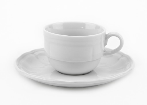 Castel White šálka s podšálkou 100 ml