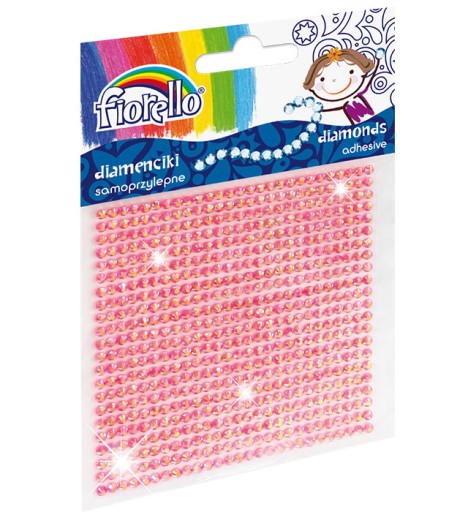 SAMOLEPIACIE DIAMANTY FIORELLO GR-DS04 RUŽOVÁ